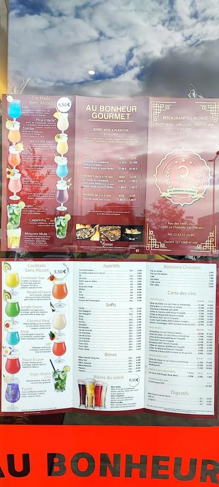 Au Bonheur Gourmet - Menu Image 4